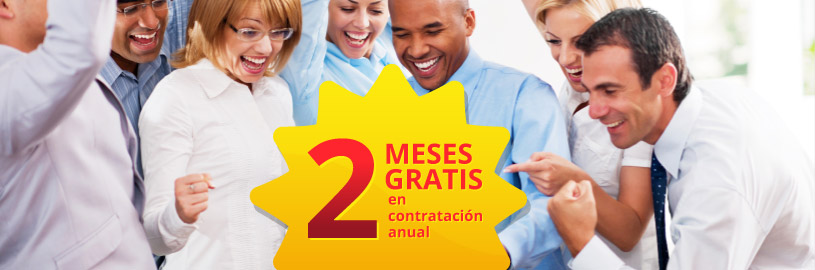 2 meses gratis en contratación anual