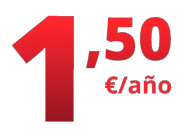 1,50€ al año