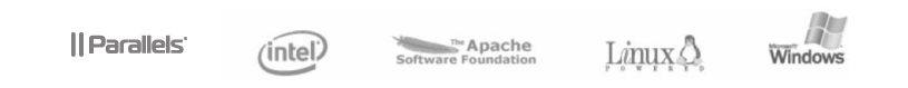 Logotipos de empresas relacionadas con el producto VPS de Hostalia
