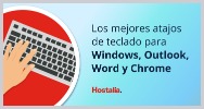 Los mejores atajos teclado windows outlook word chrome infografia doctorhosting